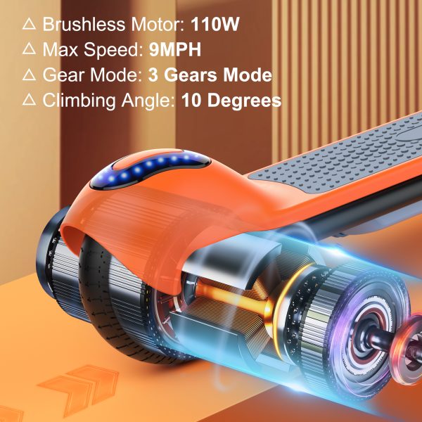 NAVIC TS5 Electric Scooter for Kids Orange - Image 3