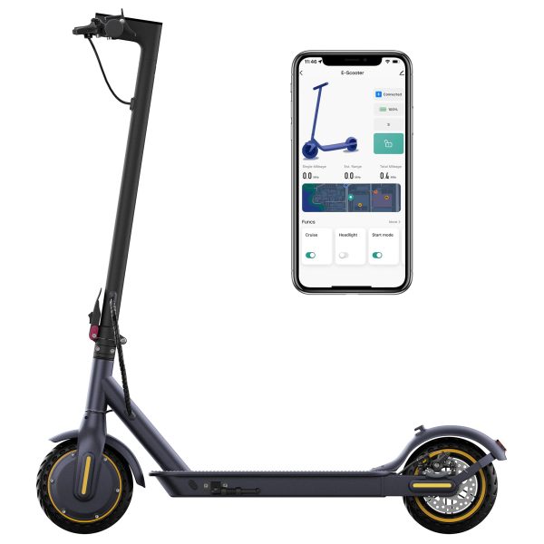 Navic T9 Electric Scooter, Up to 19 Mph, 18 Miles Range Foldable E-Scooter for Adults, Electric Scooter adults with App Control, Dual Braking System for Commuting