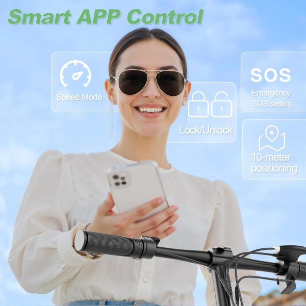 NAVIC T1XR Electric Scooter Adults, 27 Mile Range,Electric Scooter for Adults,Top Speed 22Mph,500W Motor, 14'' Tires,Foldable e Scooter with Back Basket,APP - Image 6